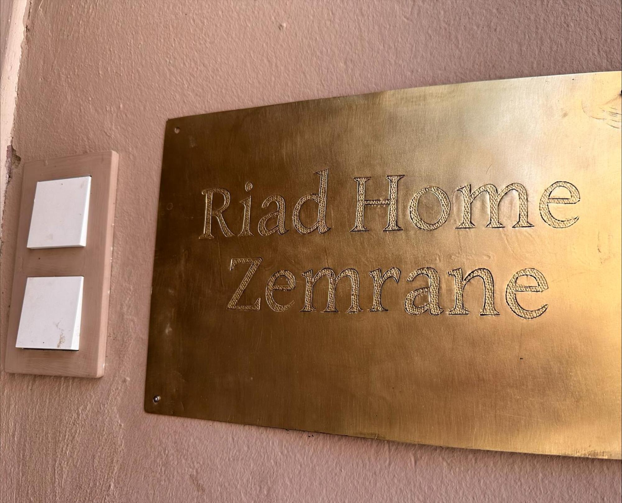 Riad Home Zemrane Marrakesh Exteriör bild